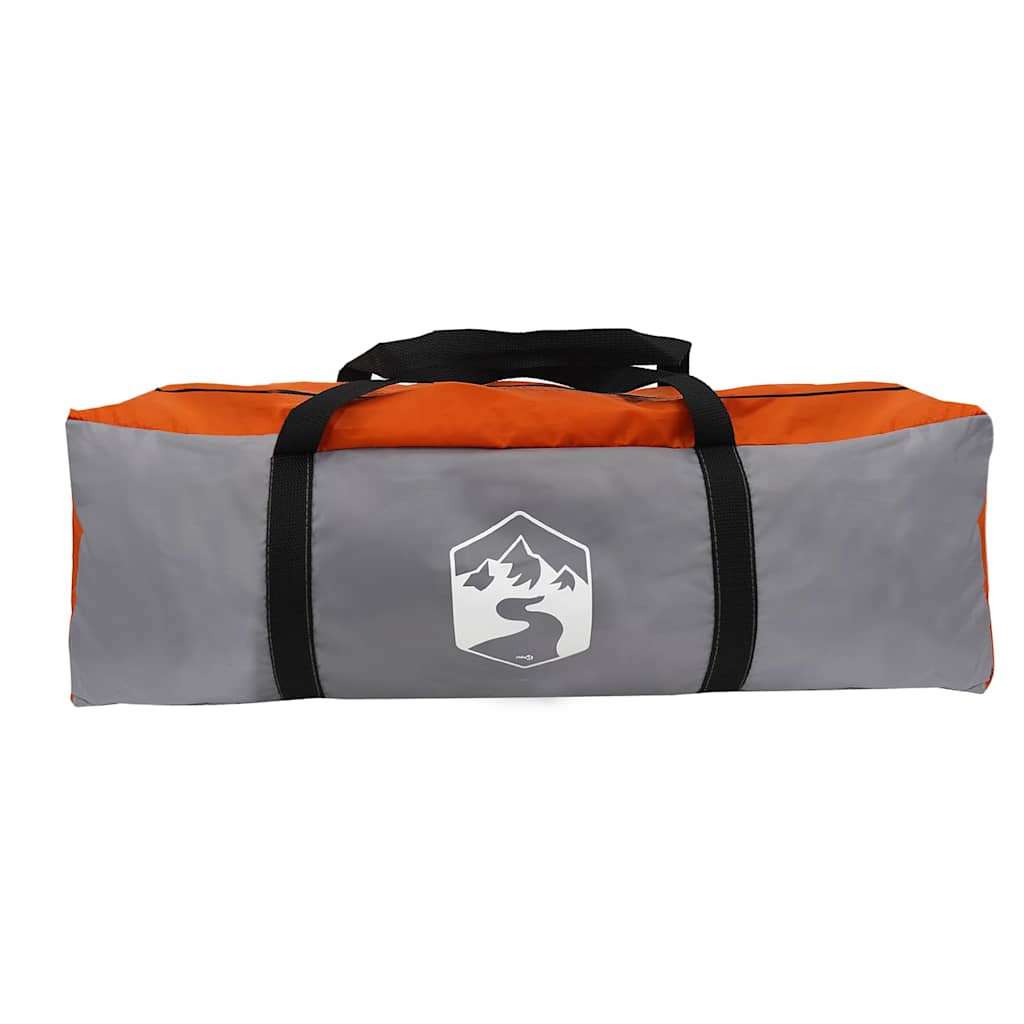 Teepee palapinė su stogu Pilka ir oranžinė 545 x 450 x 295 cm