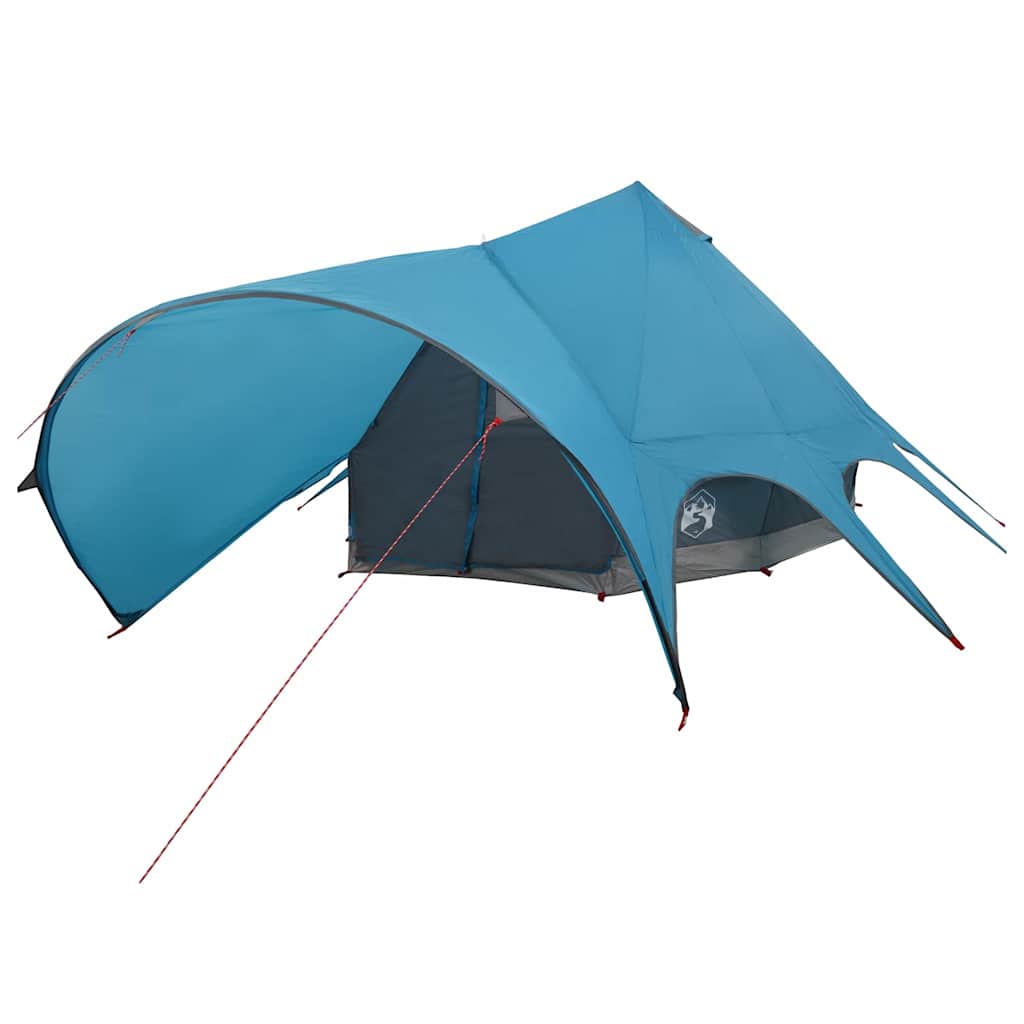 Teepee palapinė su stogu Mėlyna ir Pilka 600 x 600 x 347 cm