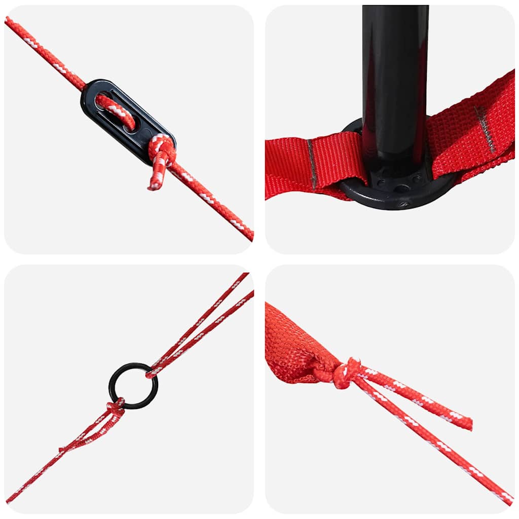 Teepee palapinė su stogu Mėlyna ir Pilka 490 x 410 x 210 cm