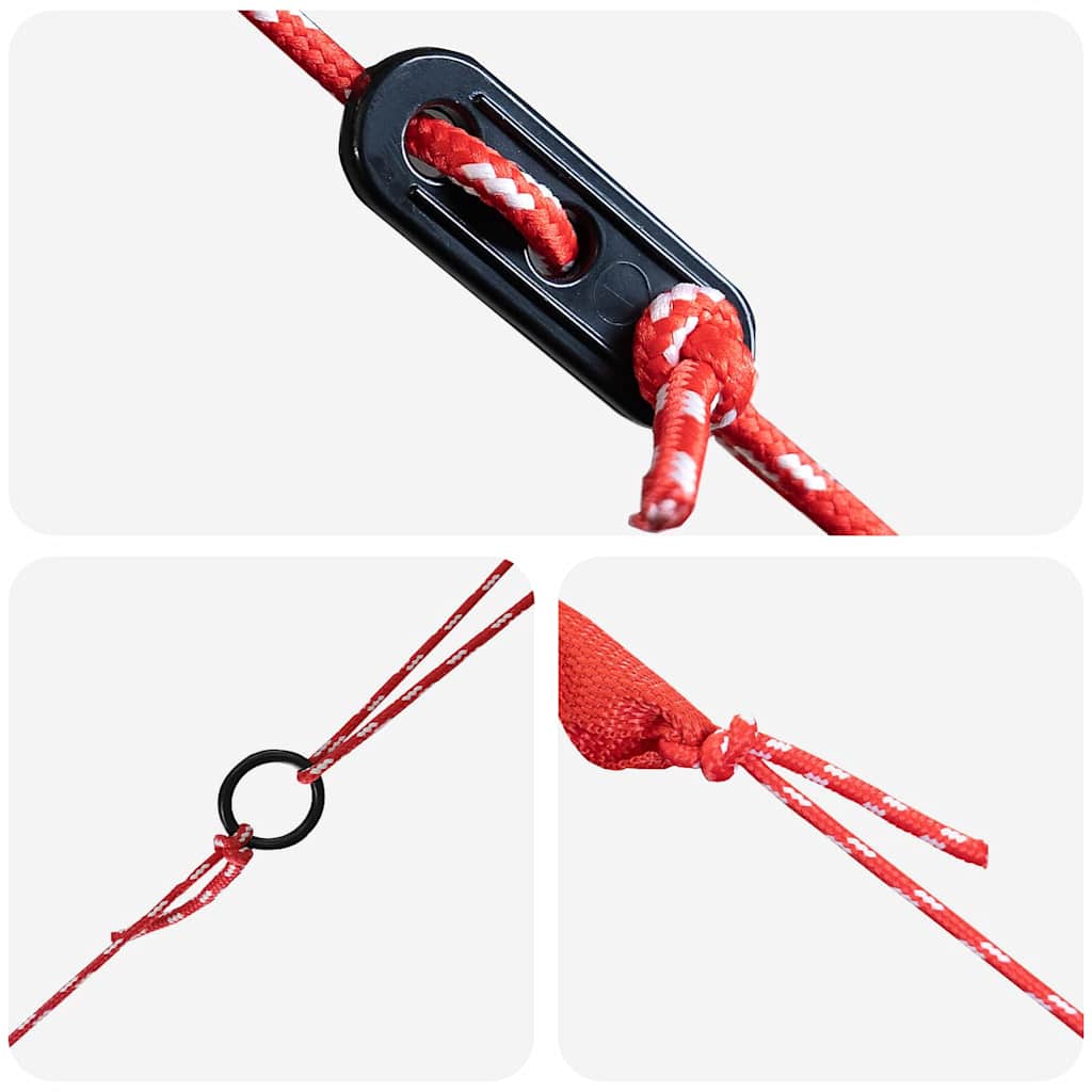 Teepee palapinė su stogu Pilka ir oranžinė 490 x 410 x 210 cm