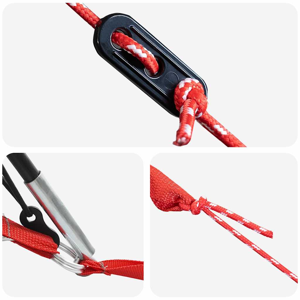 Šeimos palapinė su stogu Pilka ir oranžinė 745 x 700 x 217 cm