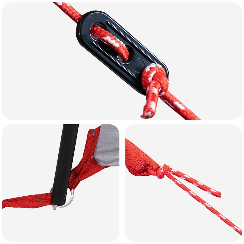 Šeimos palapinė su stogu Pilka ir oranžinė 324 x 255 x 230 cm