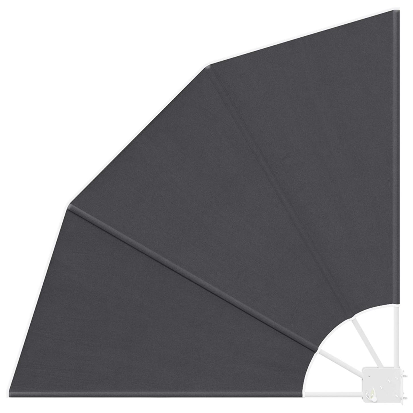 Balkono privatumo ekranas Antracitas 115 x 115 cm audinys