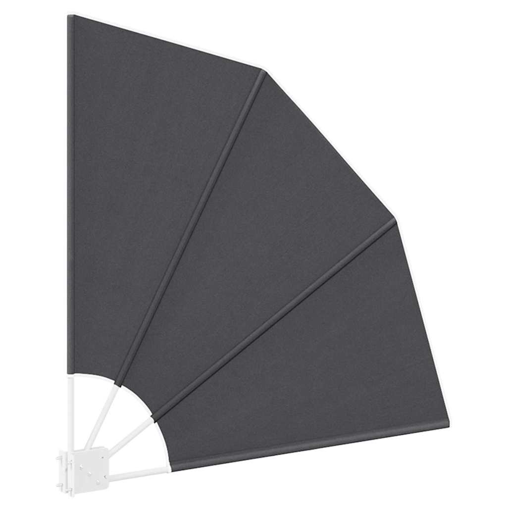 Balkono privatumo ekranas Juoda 115 x 115 cm audinys