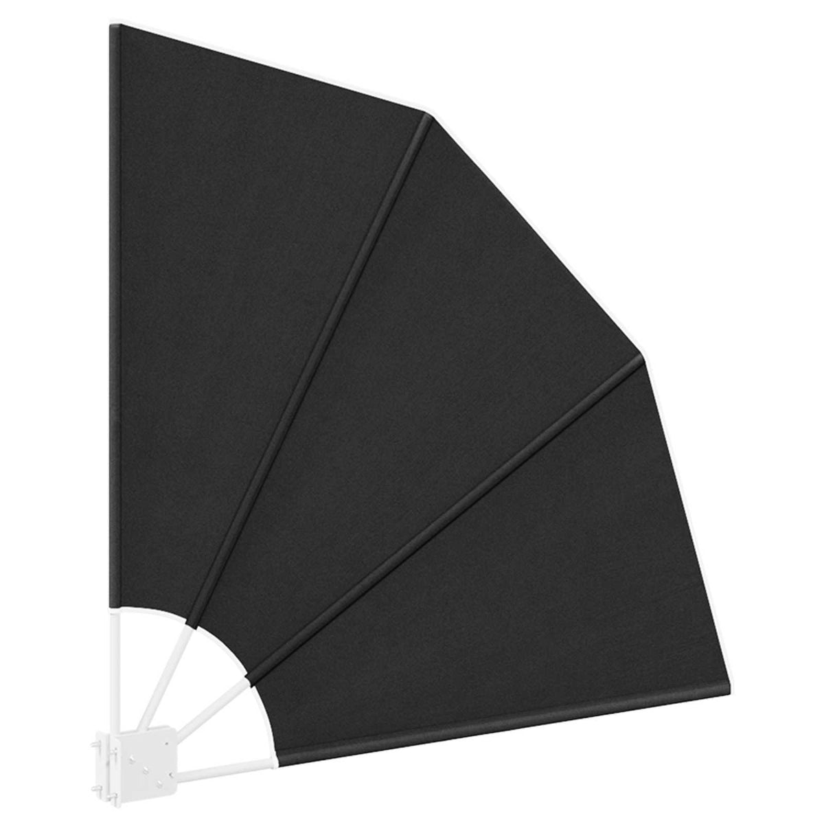 Balkono privatumo ekranas 115 x 115 cm Poliesteris Juoda