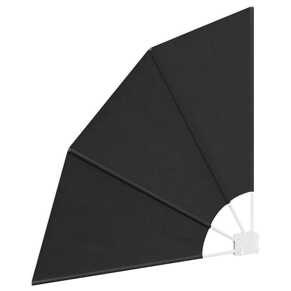 Balkono privatumo ekranas 115 x 115 cm Poliesteris Juoda