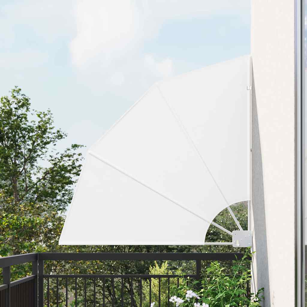 Balkono privatumo ekranas Balta 115 x 115 cm audinys