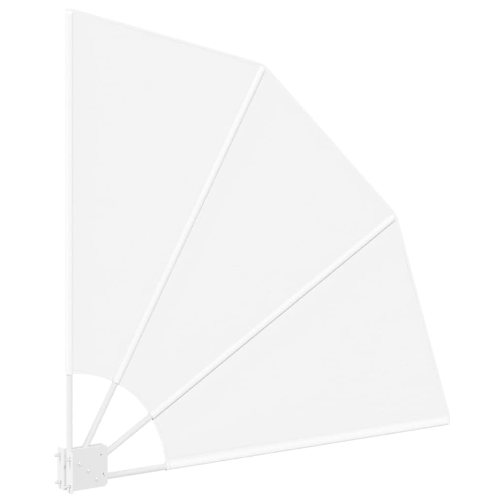 Balkono privatumo ekranas Balta 115 x 115 cm audinys