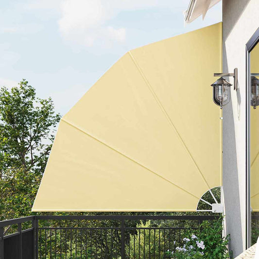 Balkono privatumo ekranas Smėlio 210 x 210 cm audinys