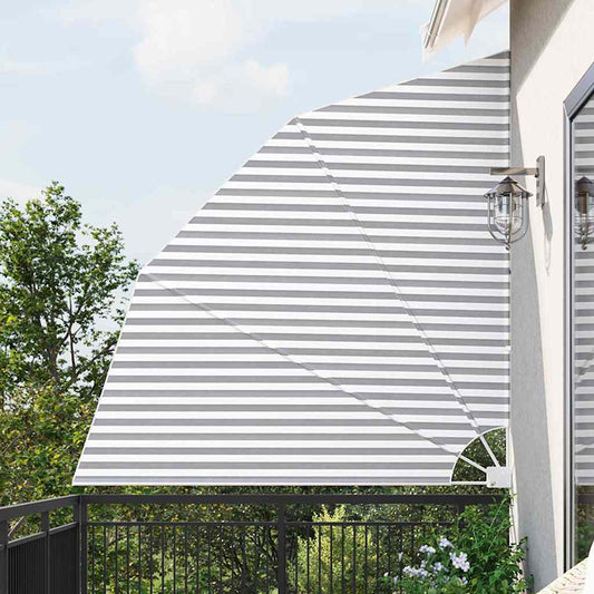 Balkono privatumo ekranas Antracito ir balta 210 x 210 cm