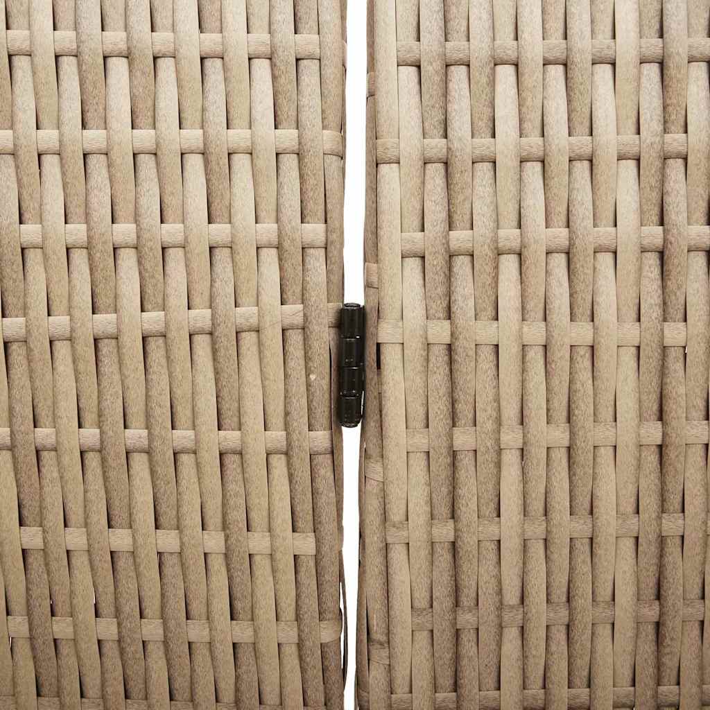 Kambario pertvara Sulankstoma Smėlio 294 x 180 cm poliratanas