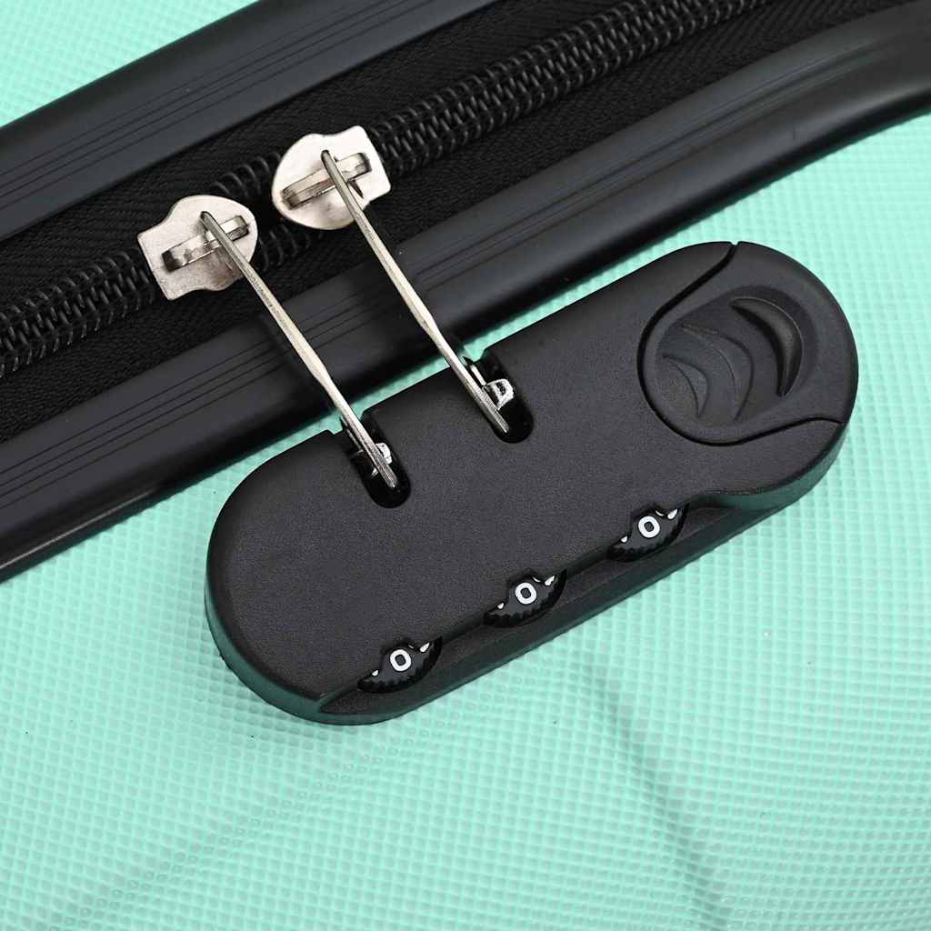 Krepšys Rinkinys su užraktu 3 pcs Mėtų žalia 50 x 31 x 78 cm