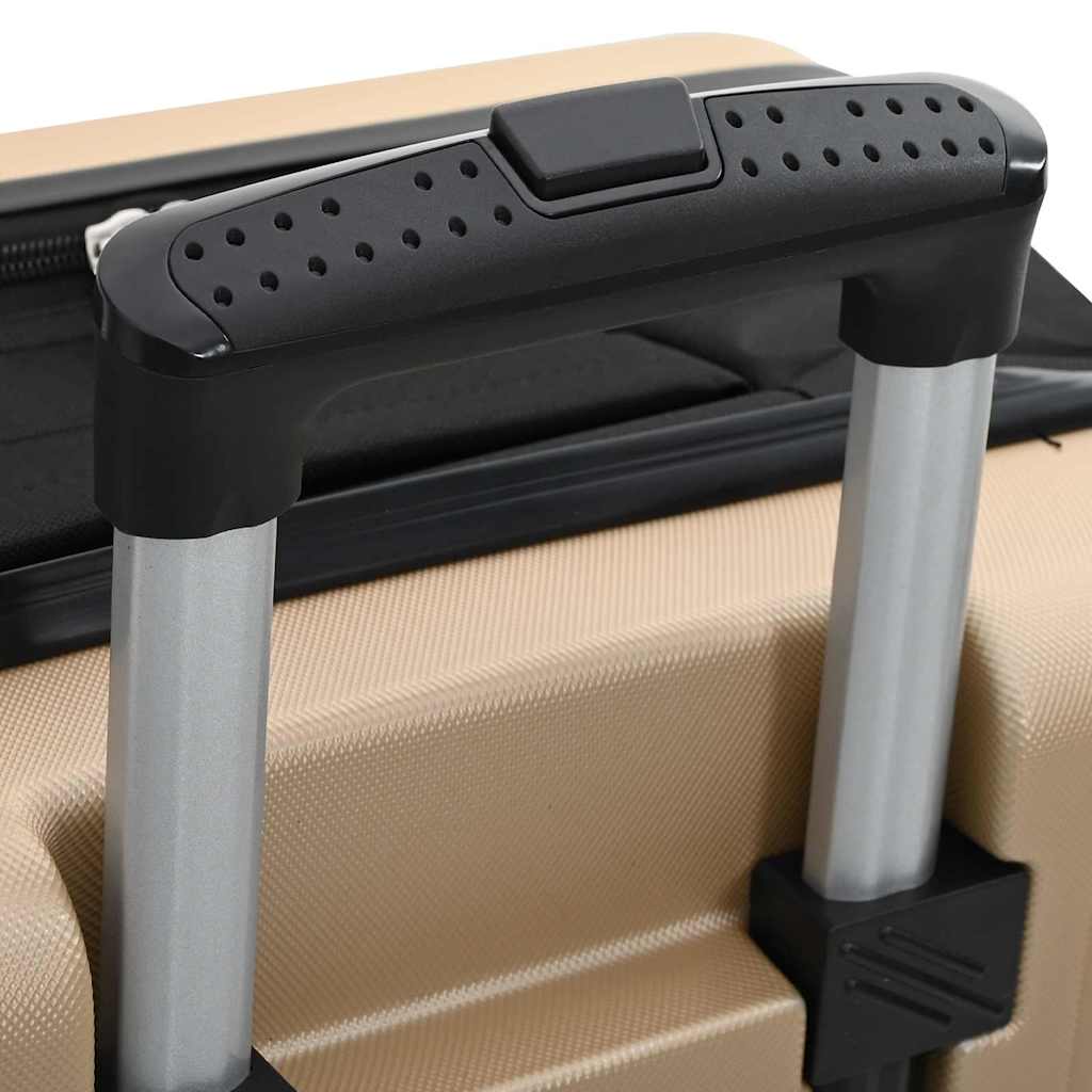 Lagaminas su užraktu šampano 50 x 30 x 76 cm ABS plastikas