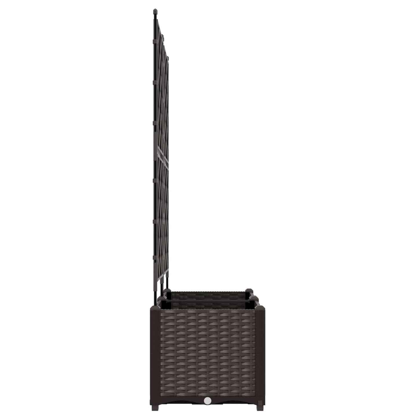 Sodo vazonas 2 vnt. Ruda 80 x 40 x 143 cm PP