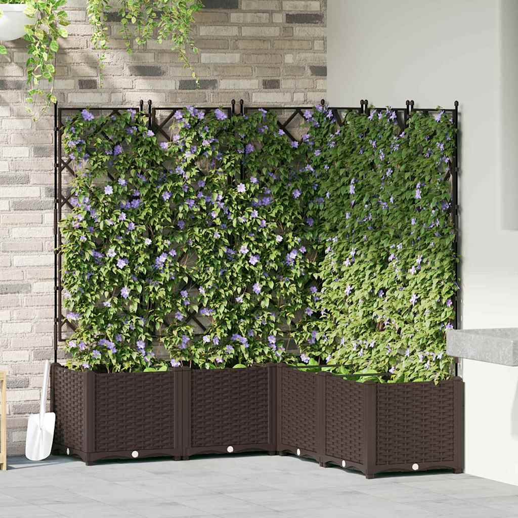 Sodo vazonas 5 pcs Ruda 120 x 120 x 143 cm Plastmasė