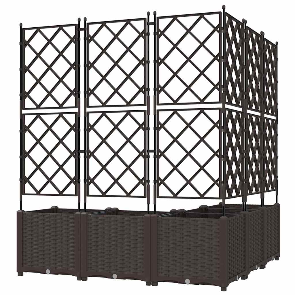 Sodo vazonas 5 pcs Ruda 120 x 120 x 143 cm Plastmasė