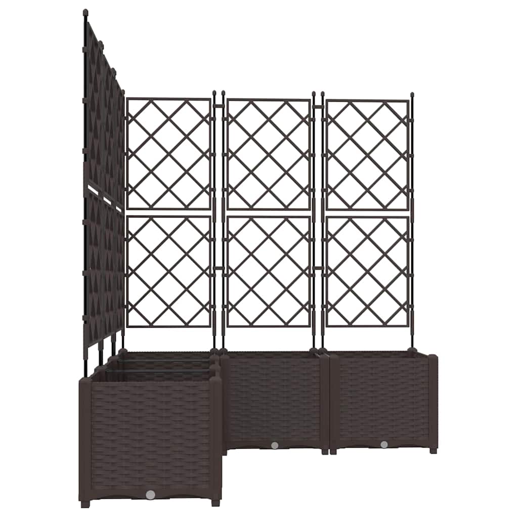 Sodo vazonas 5 pcs Ruda 120 x 120 x 143 cm Plastmasė