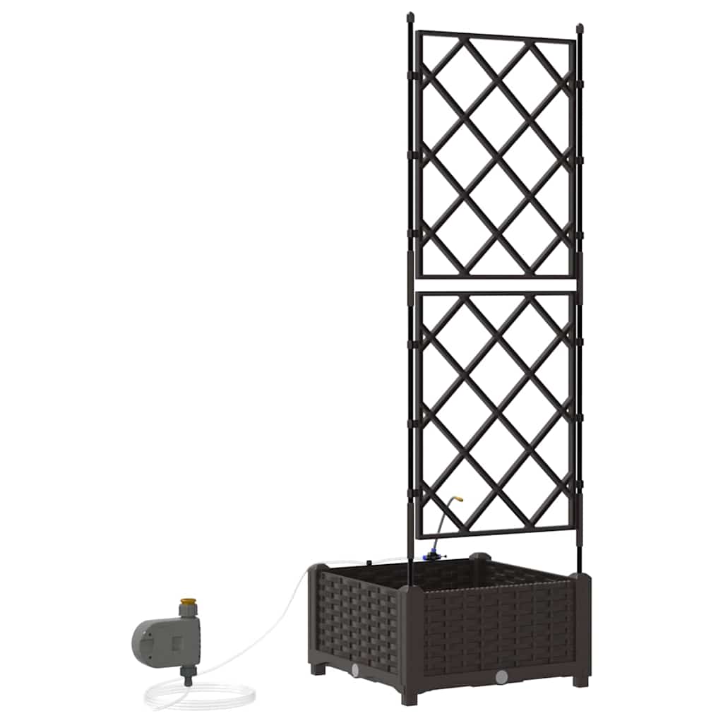 Sodo vazonas Ruda 40 x 40 x 126 cm Plastmasė