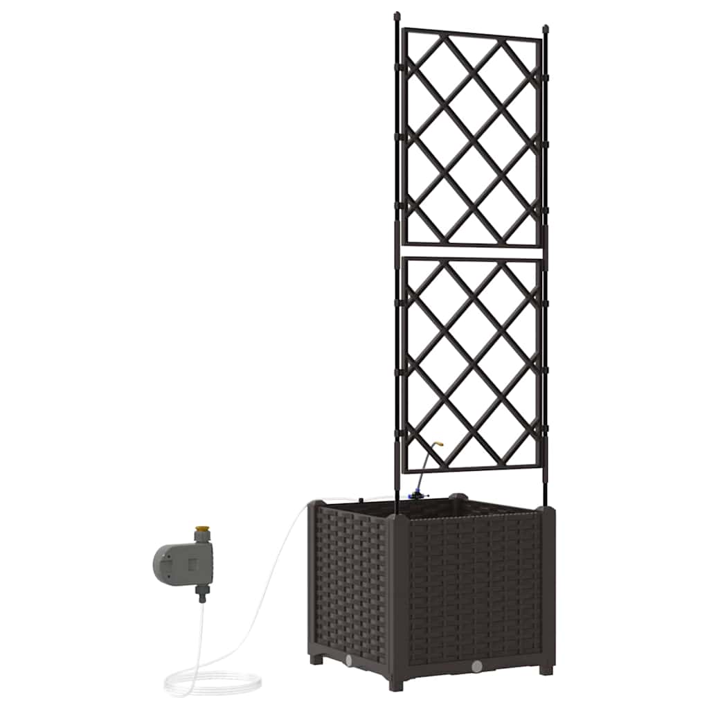 Sodo vazonas Ruda 40 x 40 x 142 cm Plastmasė