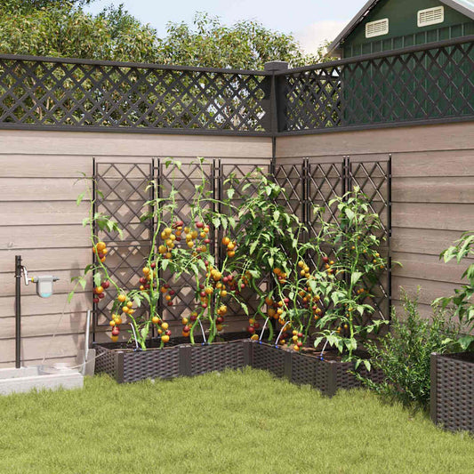 Sodo vazonas 5 pcs Ruda Plastmasė