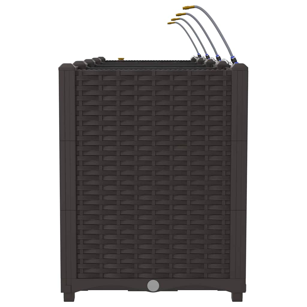 Sodo vazonas 4 pcs Ruda Plastmasė