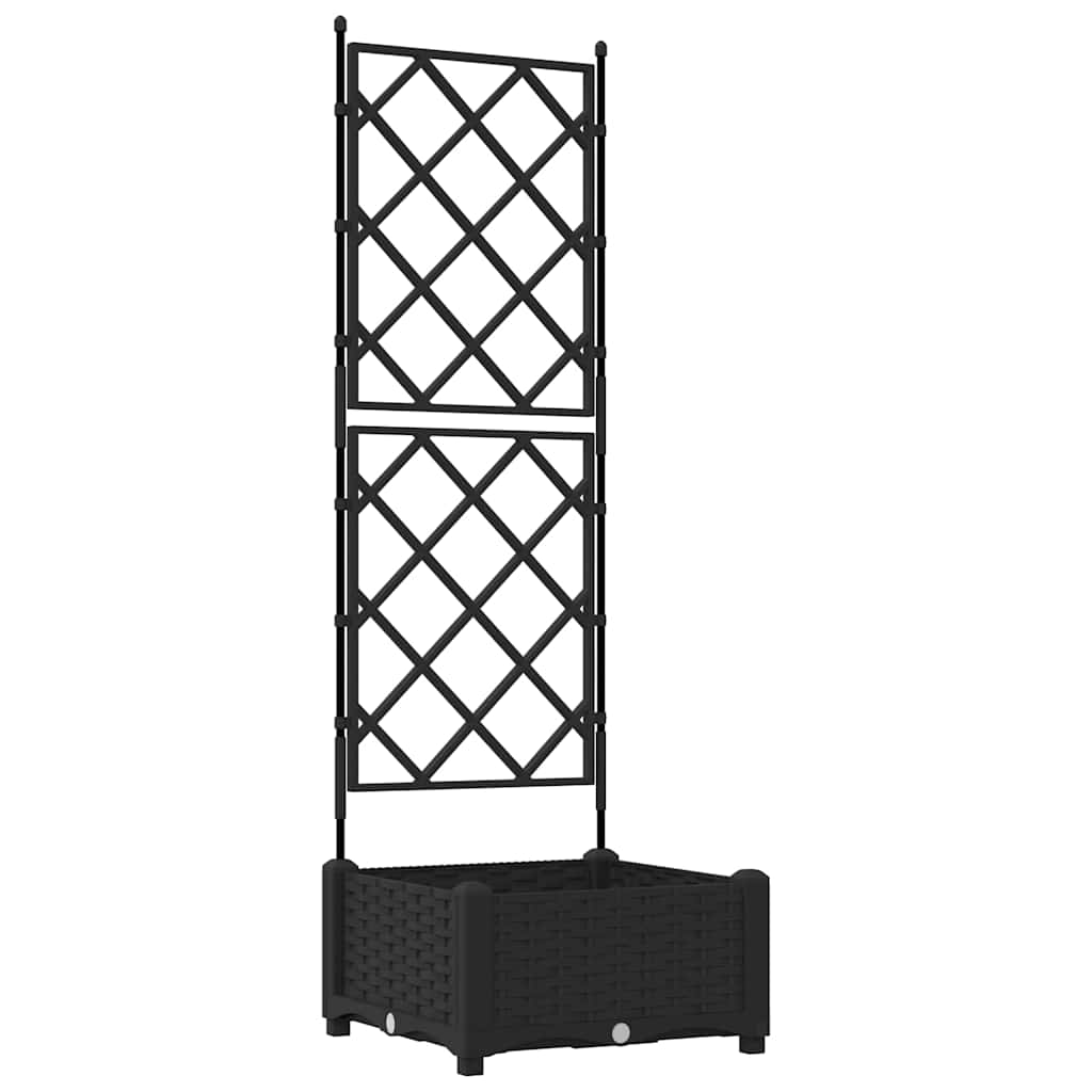 Sodo vazonas Juodas 40 x 40 x 125,5 cm Plastmasė