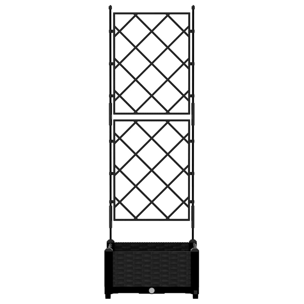 Sodo vazonas Juodas 40 x 40 x 125,5 cm Plastmasė