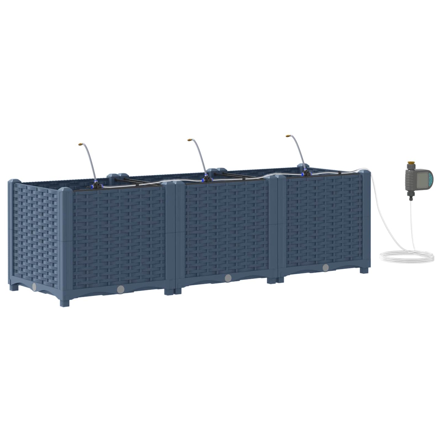Sodo sodinukai Pilka 120 x 40 x 37.5 cm Plienas