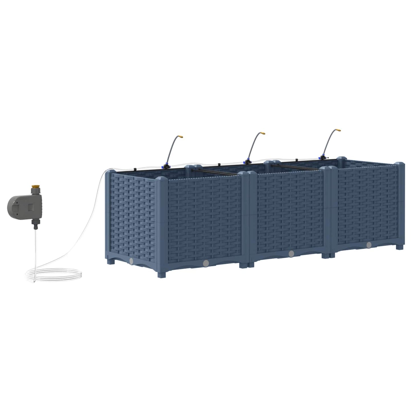 Sodo sodinukai Pilka 120 x 40 x 37.5 cm Plienas