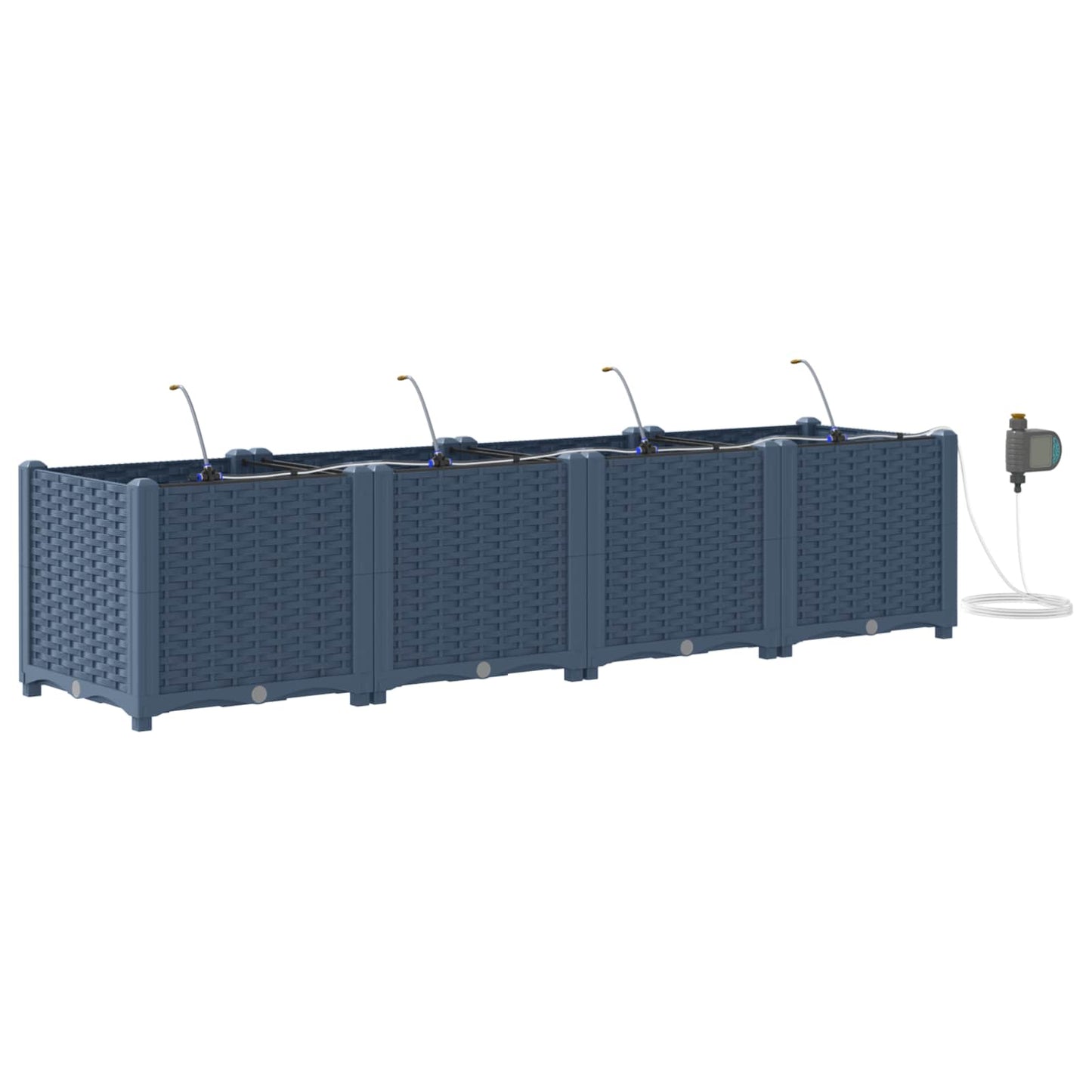 Sodo sodinukai Pilka 160 x 40 x 37.5 cm Plienas