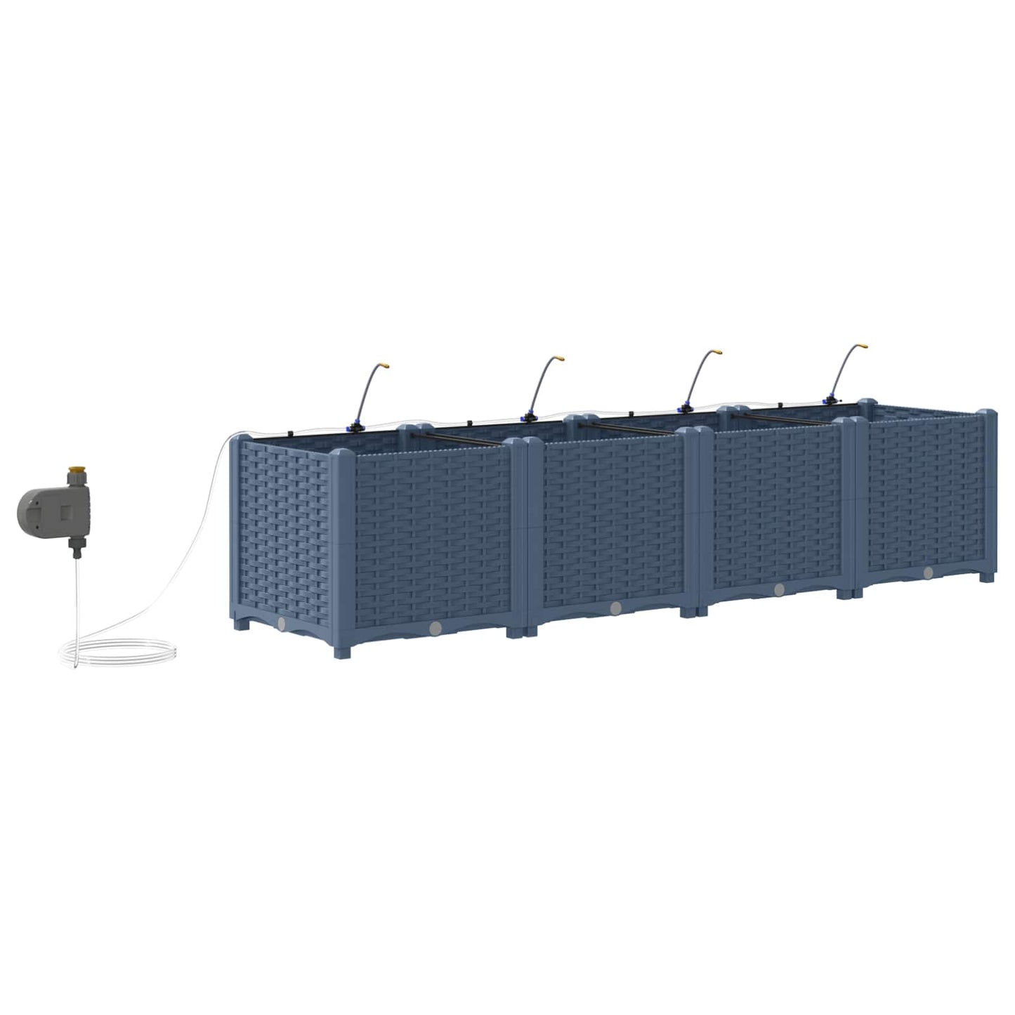Sodo sodinukai Pilka 160 x 40 x 37.5 cm Plienas
