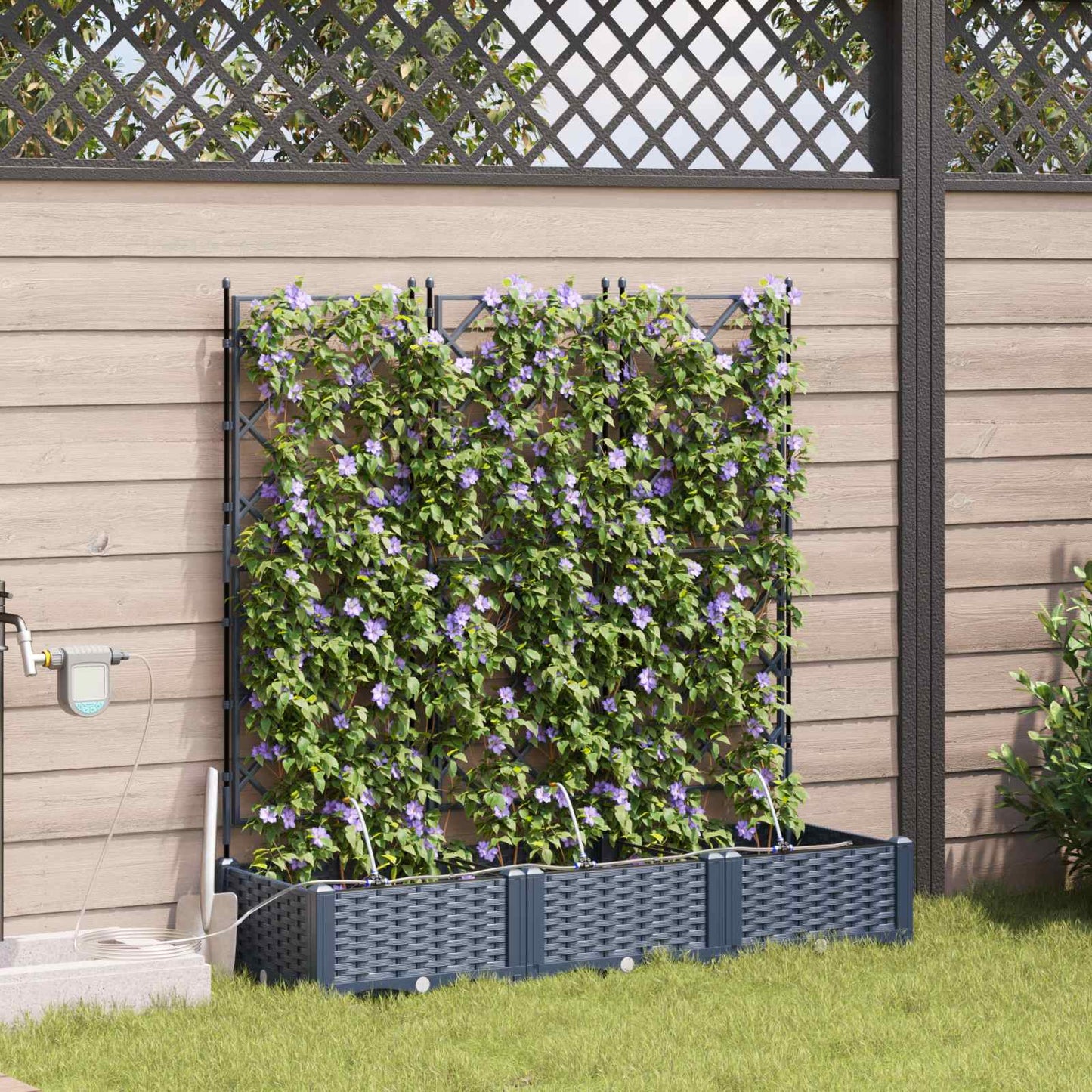 Sodo sodinukai Pilka 120 x 40 x 126 cm Plienas