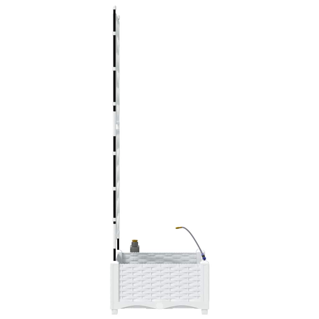 Sodo vazonas Baltas 40 x 40 x 126 cm Plastmasė