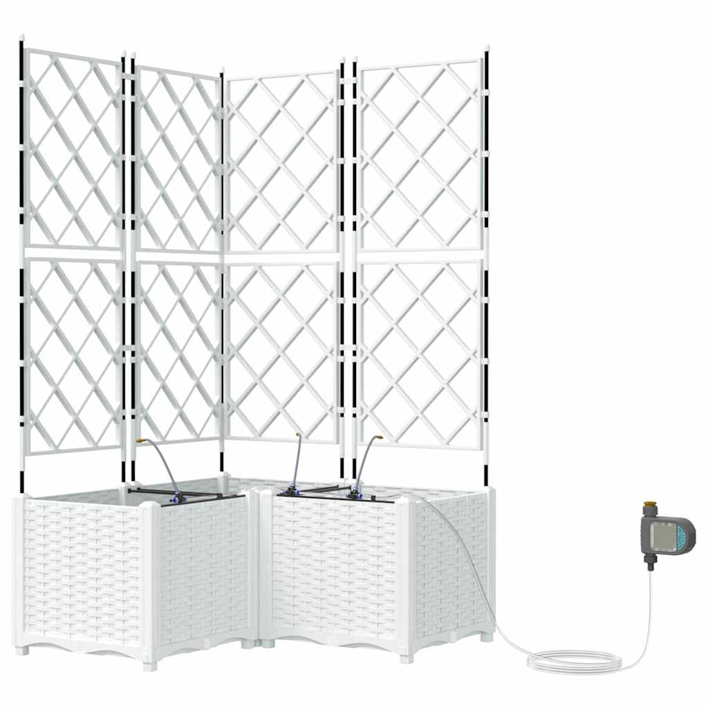 Sodo sodinukai Balta 80 x 80 x 142 cm Plienas