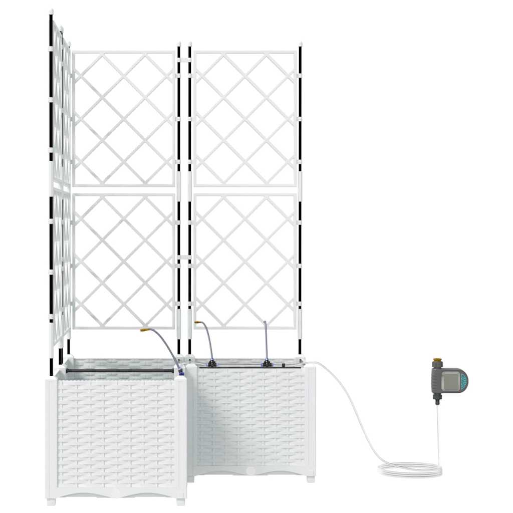 Sodo sodinukai Balta 80 x 80 x 142 cm Plienas
