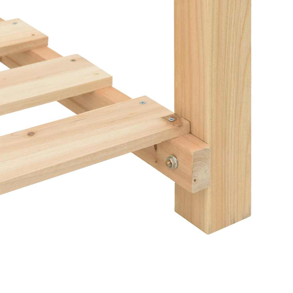 Sodo vazonas Smėlio 115 x 59 x 76,5 cm Kietasis pušinis medis