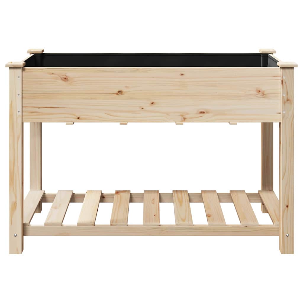 Sodo vazonas Smėlio 115 x 59 x 76,5 cm Kietasis pušinis medis