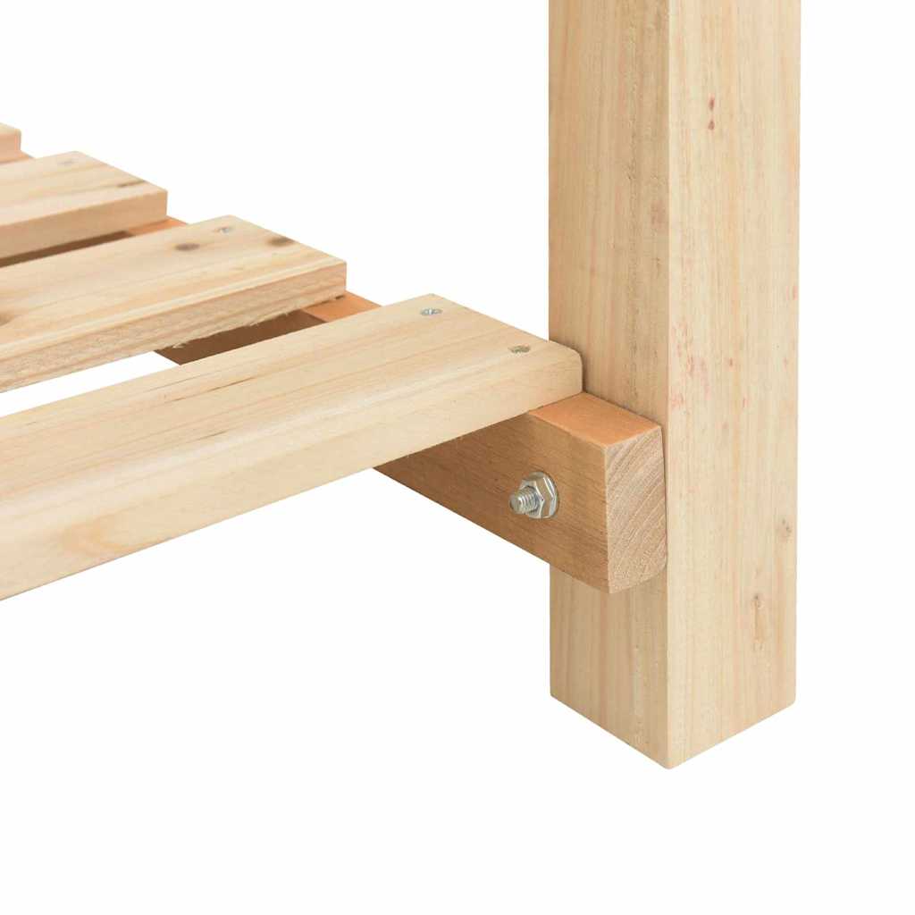 Sodo vazonas Smėlio 161 x 43 x 76,5 cm Kietasis pušinis medis