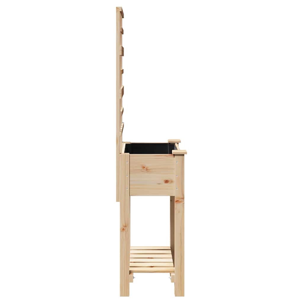 Sodo vazonas Smėlio 71 x 38 x 152 cm Kietasis pušinis medis