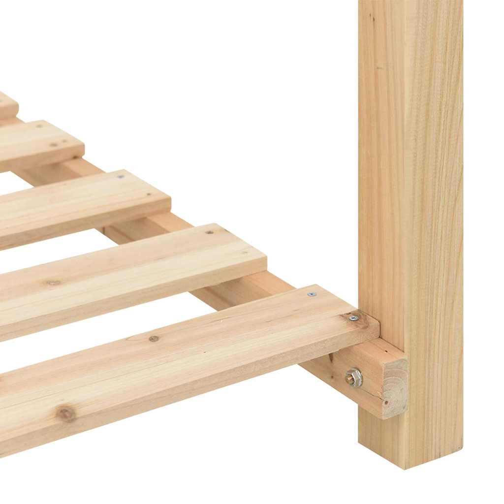 Sodo vazonas Smėlio 111 x 37 x 76,5 cm Kietasis pušinis medis