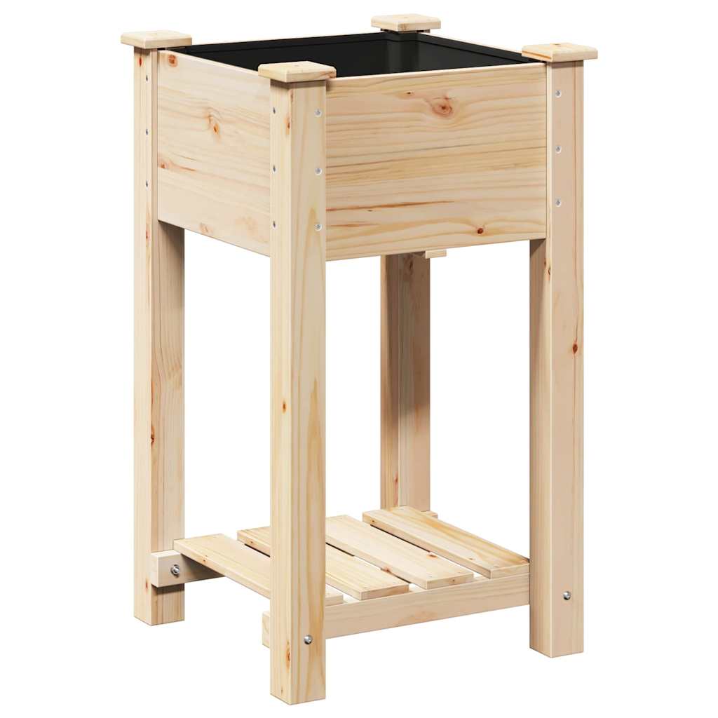 Sodo vazonas Smėlio 45 x 45 x 76,5 cm Kietasis pušinis medis