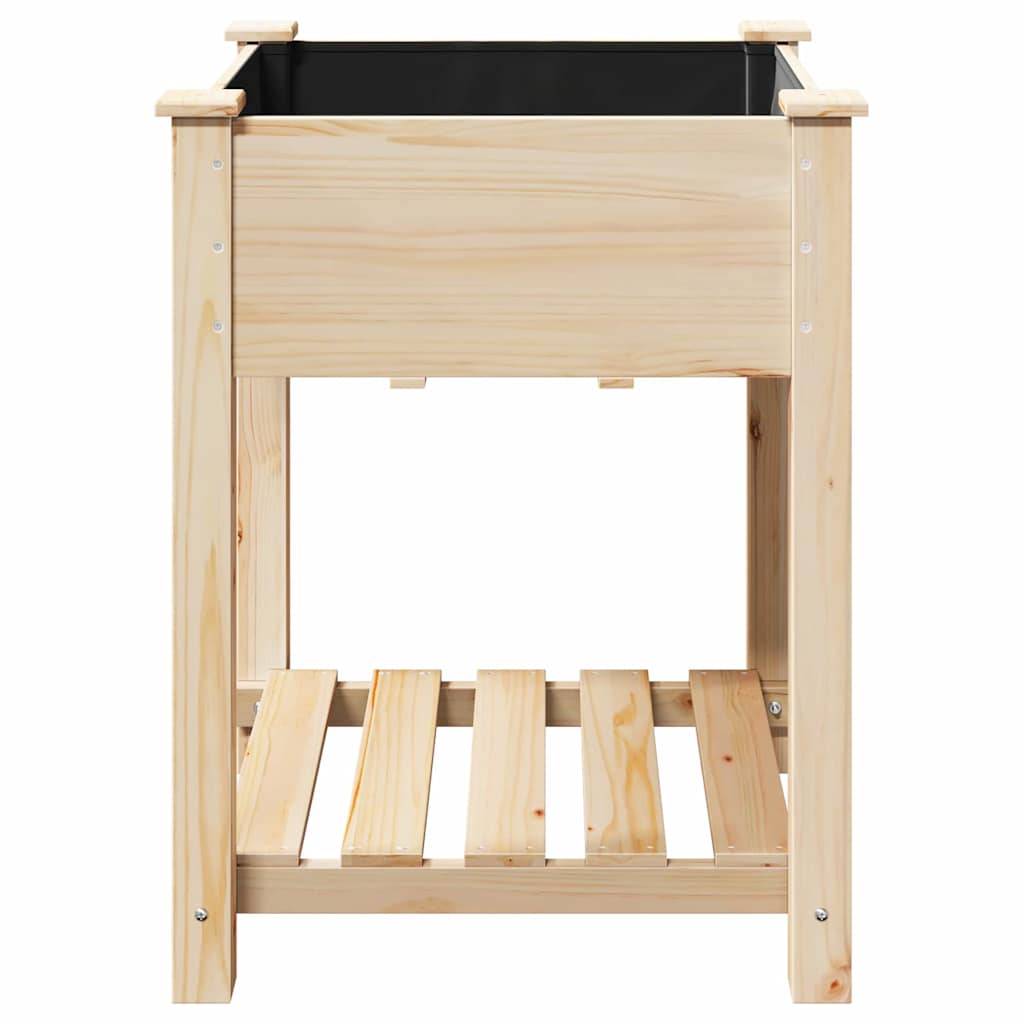 Sodo vazonas Smėlio 60,5 x 60 x 76,5 cm Kietasis pušinis medis