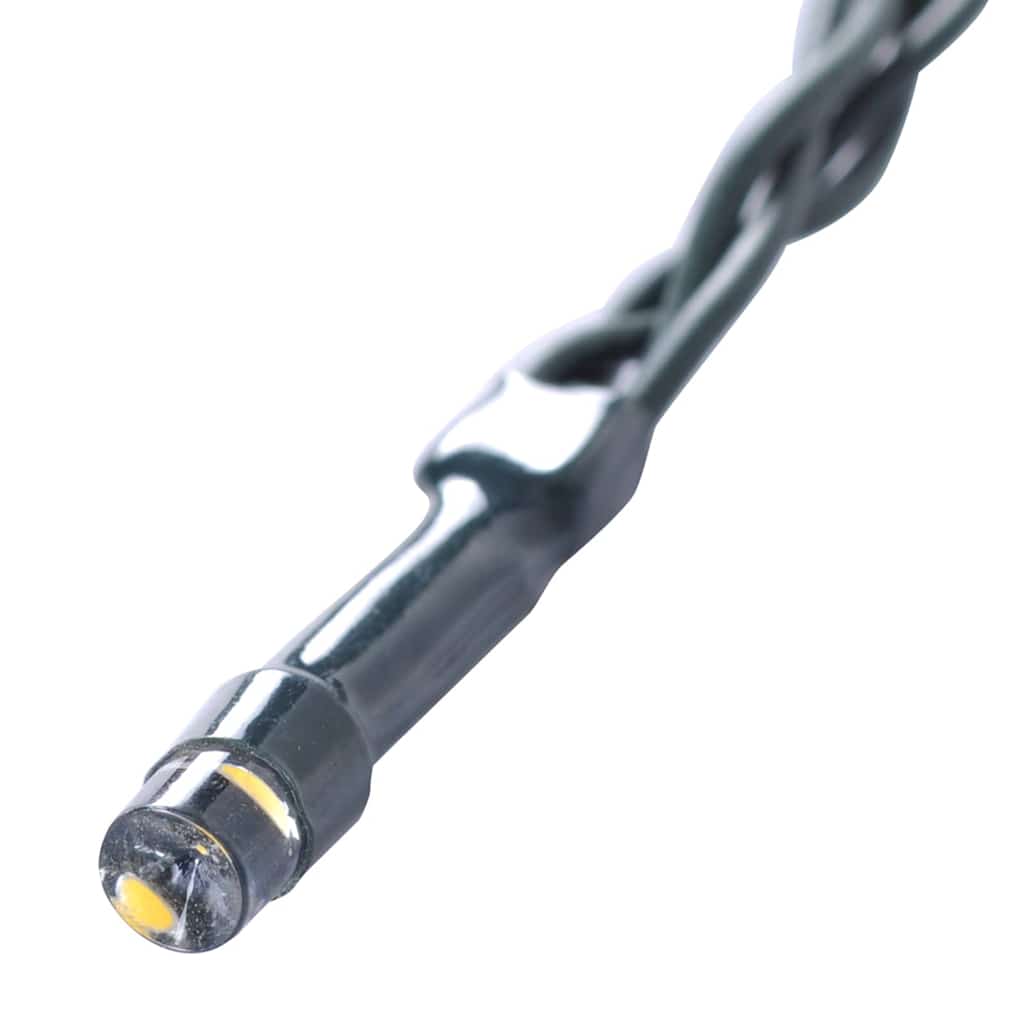 Dirbtiniai buksmedžio krūmai su LED lemputėmis 2vnt. žalia 52cm