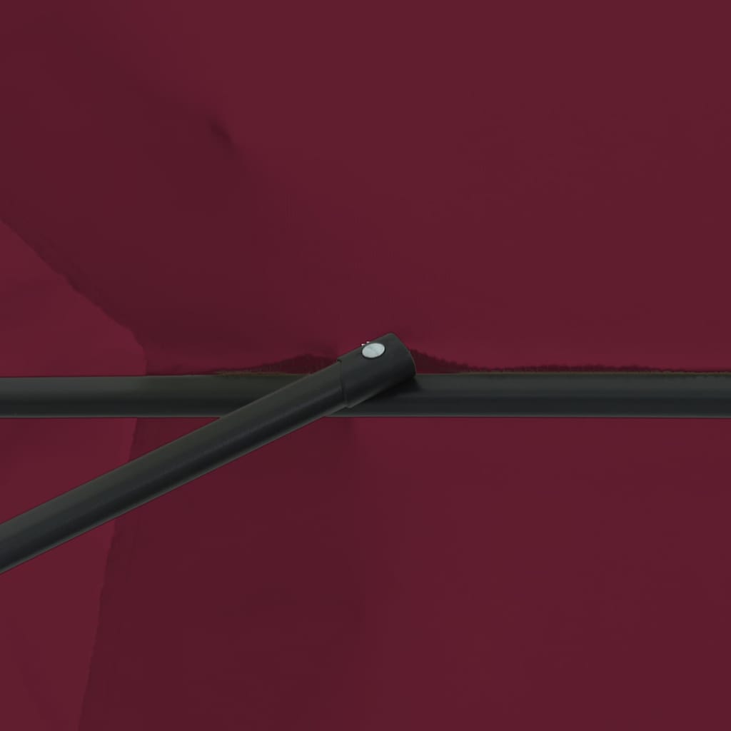 Sodo Skėtis ø395x245 cm Burgundiško Raudono