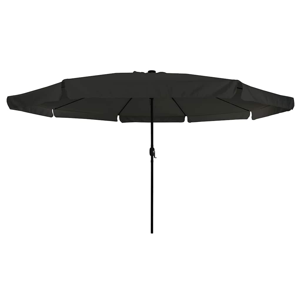 Sodo skėtis su LED lemputėm ø395x245 cm juodas
