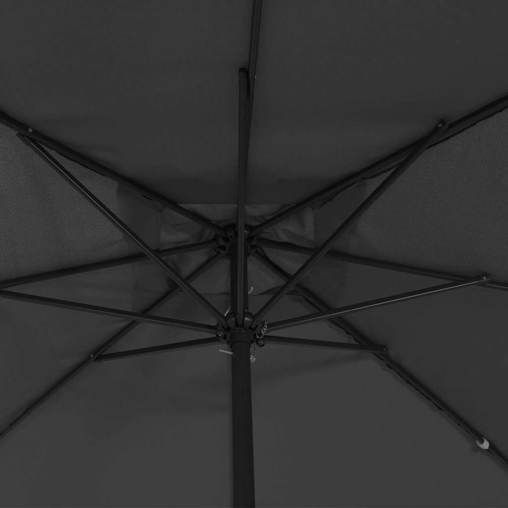 Stačiakampis Sodo Skėtis 295x245 cm Antracito