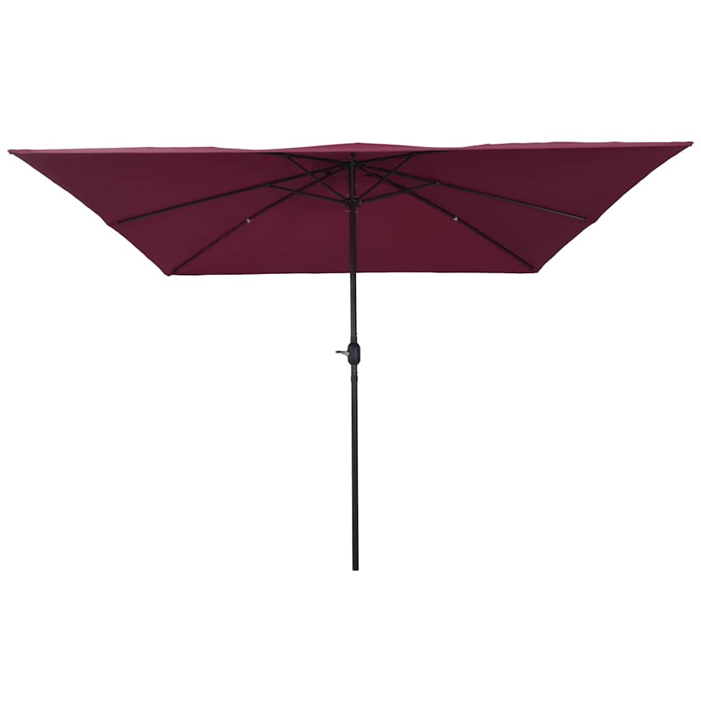 Sodo skėtis Bordo raudona 295 x 295 x 245 cm