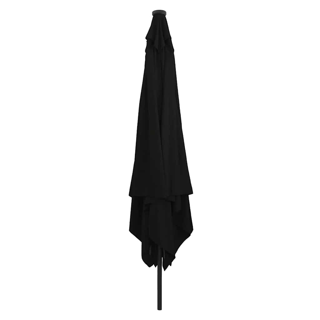 Kvadratinė Sodo Sklepiančios Su LED Šviesomis 295x245 cm Juoda