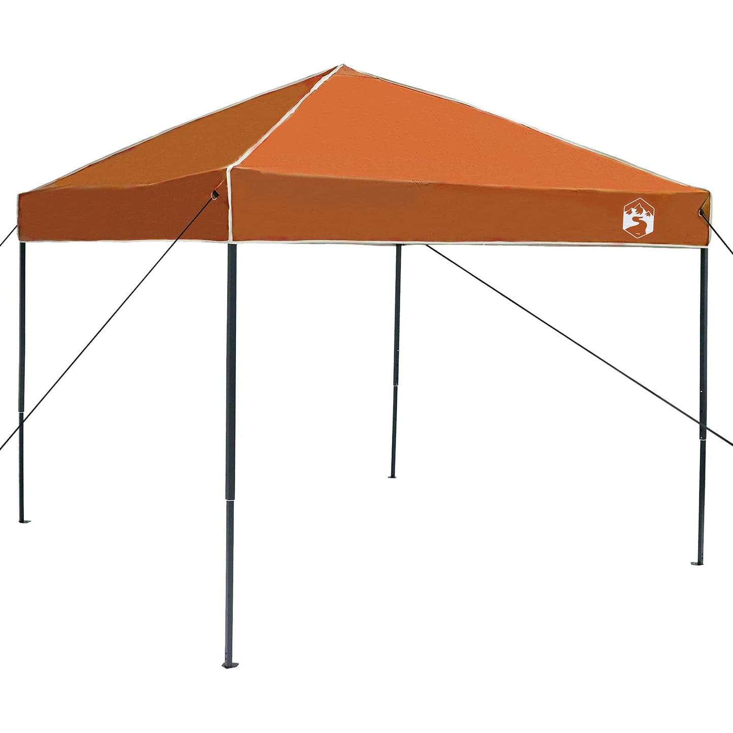 Kempingo Palapinių Komplektas su stogu 2 pcs Pilka ir oranžinė