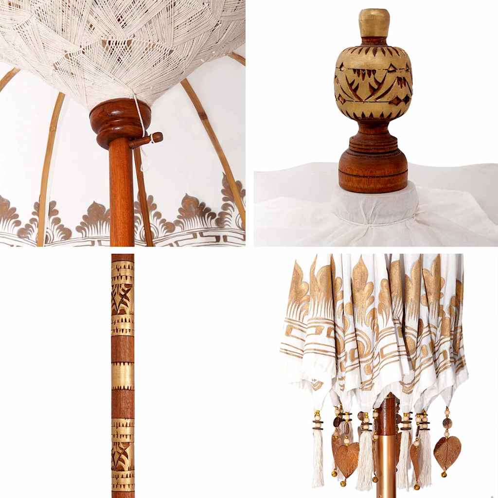 Balinės skėtis Kreminė 215 x 215 x 260 cm